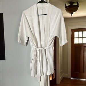 Barefoot Dreams White Cardigan Sweater wrap